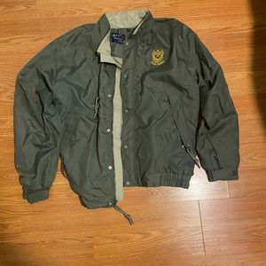 Green “Basi X Lifestyle” Windbreaker. Size Large